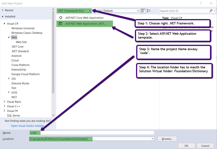 Visual Studio Project Setup