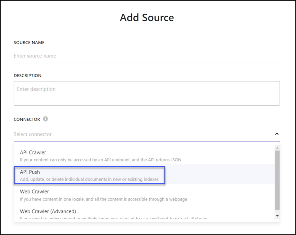 Keep your indexes up-to-date with the Ingestion API and the API Push source