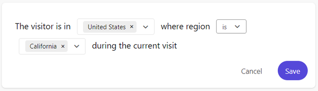 New Country Region condition now available